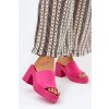 Dámské papuče Na Podpatku A Platformě Fuchsie Omeisa (Veľkosť 36)