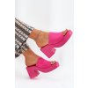 Dámské papuče Na Podpatku A Platformě Fuchsie Omeisa (Veľkosť 36)