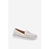 Dámske mokasíny z eco koža strieborné bralithia / 25PB02-9039 SILVER (Veľkosť 36)