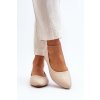Eko Kožené Dámské Baletky Beige Tindomiel (Veľkosť 36)