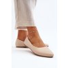 Eko Kožené Dámské Baletky Beige Tindomiel (Veľkosť 36)