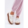 Dámské Tenisky Na Platformě Z Eko Kůže Béžovo-Bílé Ediriella (Veľkosť 39)