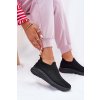 Nazouvací z textiluní Sportovní Boty Dámské Černé Minstina (Veľkosť 39)