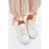 Dámske tenisky na platforme z eco kože big star rr274a295 biele / (Veľkosť 36)