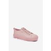 Dámske tenisky na platforme z eco kože big star rr274a294 ružové / (Veľkosť 36)