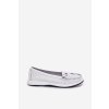 Dámske kožené mokasíny s.barski lr51-673 biele / LR51-673 WHITE/NAVY (Veľkosť 36)
