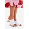 Dámské Sandály Na Podpatku Typu Sloupek Bílé Wenilan (Veľkosť 39)