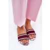 Vzory ploché Sandále Dámske bordové leysi / N75-13 WINE (Veľkosť 36)