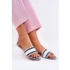 Vzory Ploché Dámské papuče Bílé Leysi (Veľkosť 36)