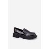 Dámské Lakované Mokasíny Se Zdobením Černé Nallae (Veľkosť 36)