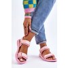 Dámske športové Sandále big star ll274729 ružové / LL274729 RÓŻ (Veľkosť 36)