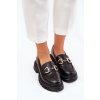 Dámské Mokasíny Eko Kůže Se Zlatým Detalem Černé Ravalissea (Veľkosť 38)