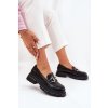 Dámské Mokasíny Eko Kůže Se Zlatým Detalem Černé Ravalissea (Veľkosť 38)