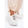 Dámské Tenisky Na Platformě S Dekorativním Šněrováním Bílé Evalianne (Veľkosť 39)