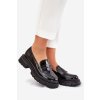 Lakované Dámské Mokasíny Černé Elearionna (Veľkosť 36)