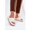 Dámské papuče Na Platformě S Hřebíky Big Star RR274216 Bílé (Veľkosť 36)
