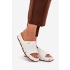 Dámské papuče Na Platformě S Hřebíky Big Star RR274216 Bílé (Veľkosť 36)