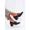 Lakovane Kožené Polobotky Dámské Na Podpatku Vinceza 18105 Černé (Veľkosť 39)