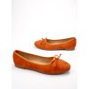 Dámske oranžové lodičky z eko semišu na vsúvanie, kód produktu 8969O