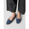 Dámske modré lodičky z eko semišu na vsúvanie, kód produktu 8969K