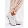 Biele dámske športové tenisky z eko kože na platforme kód LT230-7 WHITE