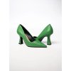 Dámske zelené lodičky z eko kože na ihličkovom podpätku, kód produktu 6140