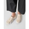Dámske béžové mokasíny z eko kože a textilu, športový, mestský štýl, PC2811
