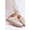 Dámské Kožené Sneakersy Na Platformě Vinceza 88018 Béžové (Veľkosť 36)