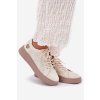 Dámské Kožené Sneakersy Na Platformě Vinceza 88018 Béžové (Veľkosť 36)