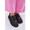 Zdobené tenisky na platformě GOE NN2N4021 černé (Veľkosť 36)
