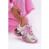 Dámské Kožené Tenisky Na Masivní Podešvi Růžové GOE RR2N4030 (Veľkosť 39)