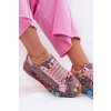 Dámske vzorované tenisky na platforme s trblietkami RR2N4002