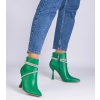 Dámske členkové topánky zelené kód W2A-AX4001-1 - GM W2A-AX4001-1 GREEN 38 - GM (Veľkosť 38)