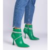 Dámske členkové topánky zelené kód W2A-AX4001-1 - GM W2A-AX4001-1 GREEN 38 - GM (Veľkosť 38)