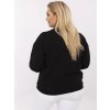 Dámska blúzka plus size čierna RV-BZ-A405.03 (Farba Čierna, Veľkosť ONE SIZE)