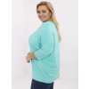 Dámska blúzka plus size tyrkysová RV-BZ-A524.80