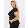 Dámske plus size čierna RV-TS-A556.03