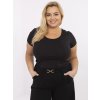 Dámske plus size čierna RV-TS-A556.03