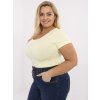 Dámske plus size farba svetlo-žltá kód RV-TS-A556.03