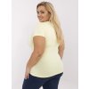 Dámske plus size farba svetlo-žltá kód RV-TS-A556.03