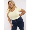 Dámske plus size farba svetlo-žltá kód RV-TS-A556.03
