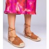 Dámske topánky espadrilky hnedé kód R-06 - GM R-06 CAMEL 38 - GM (Veľkosť 40)