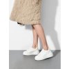 Dámske biele syntetické mokasíny na šnúrovanie, športový, mestský štýl, kód produktu YY-111 WHITE