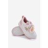 Dětské tenisky na suchý zip s přívěskem Lízátko bílo-růžové Odalira (Veľkosť 28)