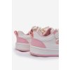 Dětské tenisky na suchý zip s přívěskem Lízátko bílo-růžové Odalira (Veľkosť 28)