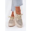 Semišové Dámké Polobotky Na Platformě Artiker 56C2108 Béžovo-Zlaté (Veľkosť 37)