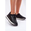 Dámské Kožené Sneakers Na Platformě Big Star RR274A335 Černé (Veľkosť 40)