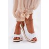 Kožené Sandály Na Klínu Artiker 56C2317 Bílé (Veľkosť 40)