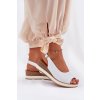 Kožené Sandály Na Klínu Artiker 56C2317 Bílé (Veľkosť 40)