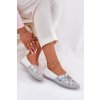 Kožené Baletky Se Vzorem Maciejka T1930-38 Bílé (Veľkosť 37)